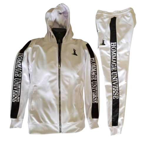 BeBold Hoodie Tracksuit Set - White