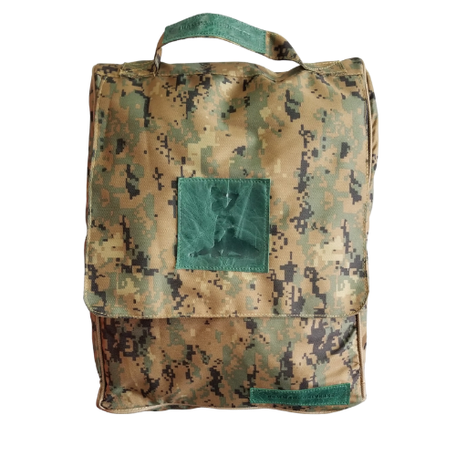 RALFÒ-PRO Green Camo Leather Backpack