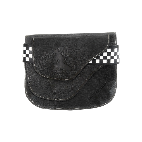 RALFÒ Black Leather Purse