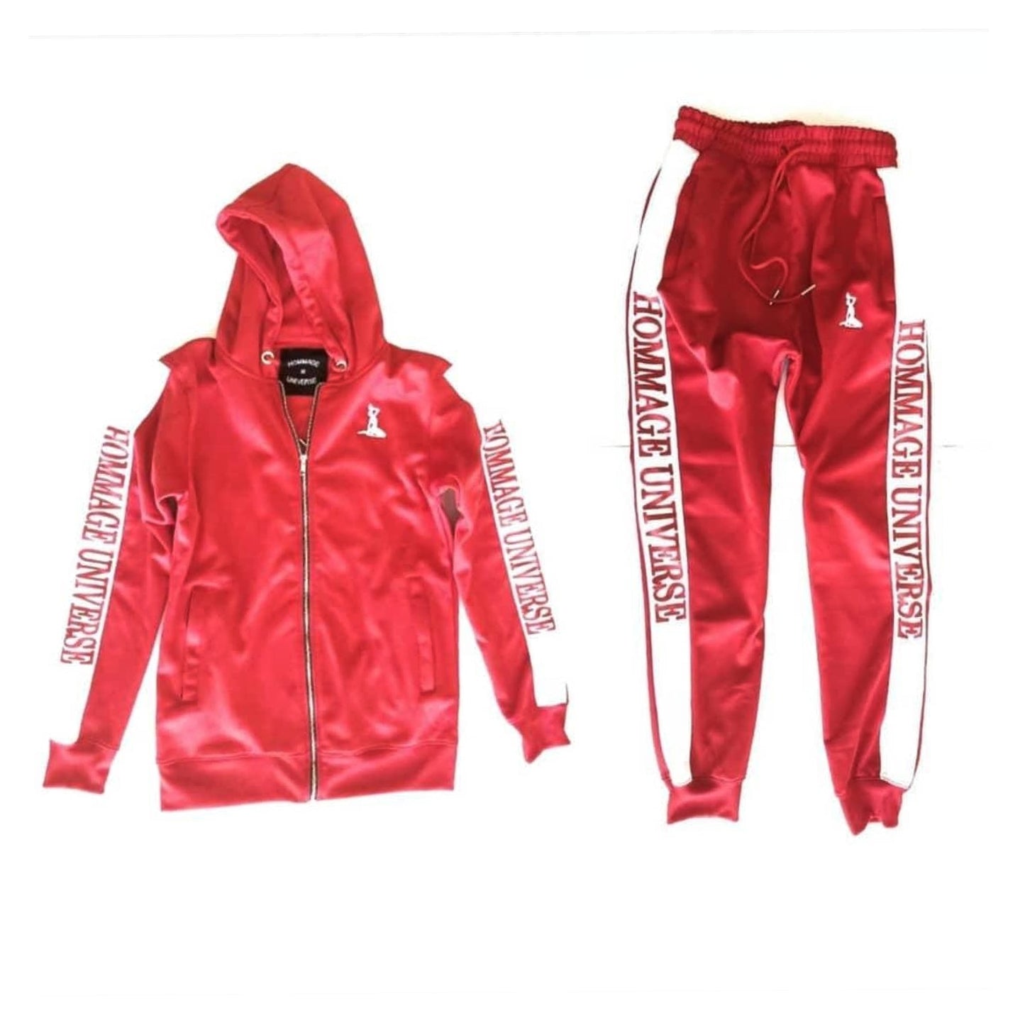 Bebold Hoodie Tracksuit Set - Red
