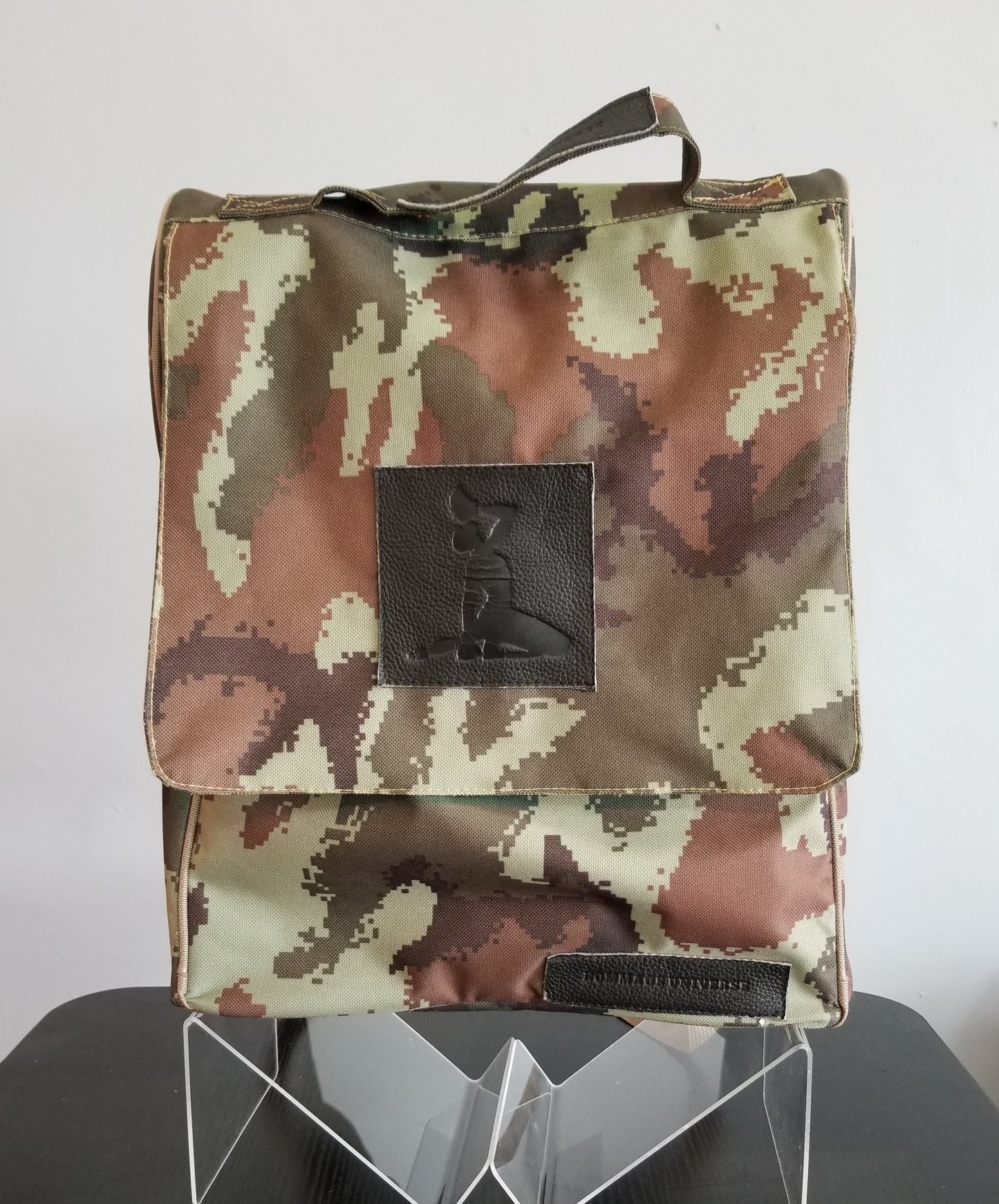 RALFÒ-PRO Green Leather Backpack